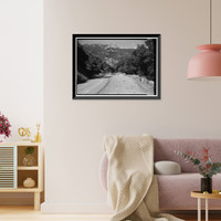 Historic Framed Print, Generals Highway, Three Rivers vicinity, Tulare County, CA - 83,  17-7/8" x 21-7/8"