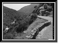 Historic Framed Print, Generals Highway, Three Rivers vicinity, Tulare County, CA - 86,  17-7/8" x 21-7/8"