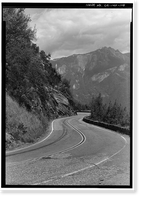 Historic Framed Print, Generals Highway, Three Rivers vicinity, Tulare County, CA - 105,  17-7/8" x 21-7/8"