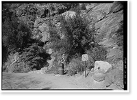 Historic Framed Print, Generals Highway, Three Rivers vicinity, Tulare County, CA - 107,  17-7/8" x 21-7/8"