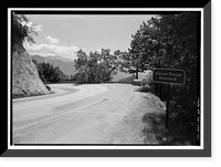 Historic Framed Print, Generals Highway, Three Rivers vicinity, Tulare County, CA - 108,  17-7/8" x 21-7/8"