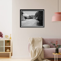 Historic Framed Print, Generals Highway, Three Rivers vicinity, Tulare County, CA - 108,  17-7/8" x 21-7/8"