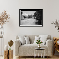 Historic Framed Print, Generals Highway, Three Rivers vicinity, Tulare County, CA - 108,  17-7/8" x 21-7/8"