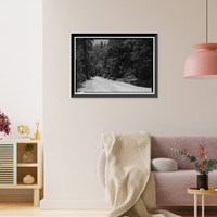 Historic Framed Print, Generals Highway, Three Rivers vicinity, Tulare County, CA - 109,  17-7/8" x 21-7/8"
