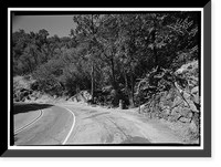 Historic Framed Print, Generals Highway, Three Rivers vicinity, Tulare County, CA - 112,  17-7/8" x 21-7/8"