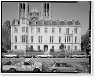 Historic Framed Print, Grace Cathedral, George William Gibbs Memorial Hall, 1051 Taylor Street, San Francisco, San Francisco County, CA - 3,  17-7/8" x 21-7/8"