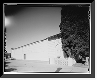Historic Framed Print, March Air Force Base, March Field, Gymnasium, DeKay Avenue, Moreno Valley, Riverside County, CA - 4,  17-7/8" x 21-7/8"