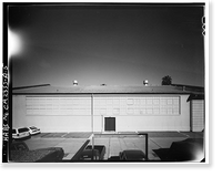 Historic Framed Print, March Air Force Base, March Field, Gymnasium, DeKay Avenue, Moreno Valley, Riverside County, CA - 5,  17-7/8" x 21-7/8"