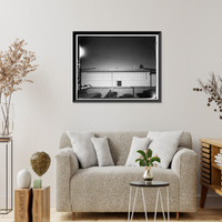 Historic Framed Print, March Air Force Base, March Field, Gymnasium, DeKay Avenue, Moreno Valley, Riverside County, CA - 5,  17-7/8" x 21-7/8"