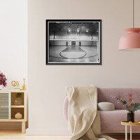 Historic Framed Print, March Air Force Base, March Field, Gymnasium, DeKay Avenue, Moreno Valley, Riverside County, CA - 10,  17-7/8" x 21-7/8"