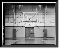 Historic Framed Print, March Air Force Base, March Field, Gymnasium, DeKay Avenue, Moreno Valley, Riverside County, CA - 11,  17-7/8" x 21-7/8"