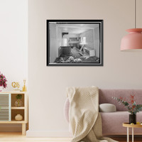 Historic Framed Print, Nicholas Cornetti House, 328 Carlysle Street, San Jose, Santa Clara County, CA - 5,  17-7/8" x 21-7/8"