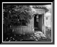 Historic Framed Print, Robert Loader House, Outbuilding, 39 North River Street, San Jose, Santa Clara County, CA - 2,  17-7/8" x 21-7/8"