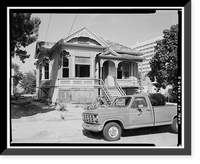Historic Framed Print, Frank Pozzo House, 70 North River Street, San Jose, Santa Clara County, CA - 2,  17-7/8" x 21-7/8"