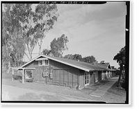 Historic Framed Print, Buffalo Ranch, Peartree Building, 2418 MacArthur Boulevard, Irvine, Orange County, CA,  17-7/8" x 21-7/8"