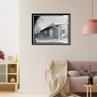 Historic Framed Print, Buffalo Ranch, Peartree Building, 2418 MacArthur Boulevard, Irvine, Orange County, CA - 3,  17-7/8" x 21-7/8"