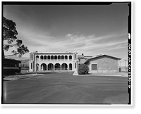 Historic Framed Print, Casa Del Desierto, 685 North First Avenue, Barstow, San Bernardino County, CA - 6,  17-7/8" x 21-7/8"