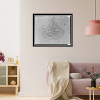 Historic Framed Print, Hamilton Field, East of Nave Drive, Novato, Marin County, CA - 43,  17-7/8" x 21-7/8"