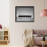 Historic Framed Print, Southern Pacific Railroad Depot, Railroad Terminal Post Office & Express Building, Fifth & I Streets, Sacramento, Sacramento County, CA - 6,  17-7/8" x 21-7/8"