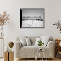 Historic Framed Print, Southern Pacific Railroad Depot, Railroad Terminal Post Office & Express Building, Fifth & I Streets, Sacramento, Sacramento County, CA - 13,  17-7/8" x 21-7/8"