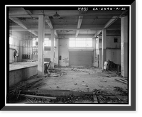 Historic Framed Print, Southern Pacific Railroad Depot, Railroad Terminal Post Office & Express Building, Fifth & I Streets, Sacramento, Sacramento County, CA - 20,  17-7/8" x 21-7/8"