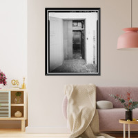 Historic Framed Print, Southern Pacific Railroad Depot, Railroad Terminal Post Office & Express Building, Fifth & I Streets, Sacramento, Sacramento County, CA - 24,  17-7/8" x 21-7/8"