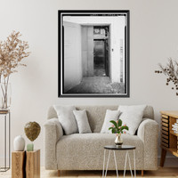 Historic Framed Print, Southern Pacific Railroad Depot, Railroad Terminal Post Office & Express Building, Fifth & I Streets, Sacramento, Sacramento County, CA - 24,  17-7/8" x 21-7/8"