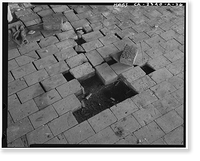 Historic Framed Print, Southern Pacific Railroad Depot, Railroad Terminal Post Office & Express Building, Fifth & I Streets, Sacramento, Sacramento County, CA - 25,  17-7/8" x 21-7/8"