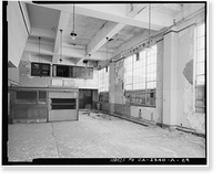 Historic Framed Print, Southern Pacific Railroad Depot, Railroad Terminal Post Office & Express Building, Fifth & I Streets, Sacramento, Sacramento County, CA - 28,  17-7/8" x 21-7/8"