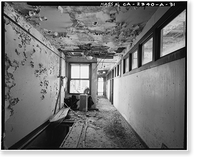 Historic Framed Print, Southern Pacific Railroad Depot, Railroad Terminal Post Office & Express Building, Fifth & I Streets, Sacramento, Sacramento County, CA - 30,  17-7/8" x 21-7/8"