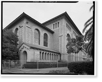 Historic Framed Print, Stanford University Library, Stanford University, Palo Alto, Santa Clara County, CA - 3,  17-7/8" x 21-7/8"