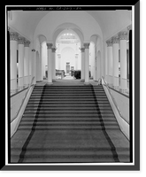 Historic Framed Print, Stanford University Library, Stanford University, Palo Alto, Santa Clara County, CA - 22,  17-7/8" x 21-7/8"