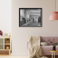 Historic Framed Print, Stanford University Library, Stanford University, Palo Alto, Santa Clara County, CA - 47,  17-7/8" x 21-7/8"
