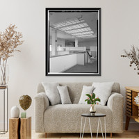 Historic Framed Print, Stanford University Library, Stanford University, Palo Alto, Santa Clara County, CA - 58,  17-7/8" x 21-7/8"