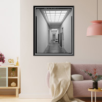 Historic Framed Print, Stanford University Library, Stanford University, Palo Alto, Santa Clara County, CA - 61,  17-7/8" x 21-7/8"