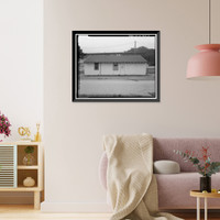 Historic Framed Print, Presidio of San Francisco, Storehouse Type, West end of Crissy Field, Maudlin Street, San Francisco, San Francisco County, CA - 5,  17-7/8" x 21-7/8"