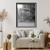 Historic Framed Print, Deetjen's Big Sur Inn, Antique Building, East Side of State Highway 1, Big Sur, Monterey County, CA - 3,  17-7/8" x 21-7/8"