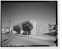 Historic Framed Print, Schwartz Bath House, 2201-2207 East First Street, Los Angeles, Los Angeles County, CA - 4,  17-7/8" x 21-7/8"