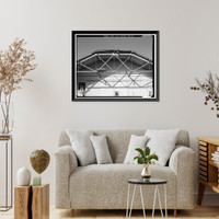 Historic Framed Print, Mare Island Naval Shipyard, Coal Sheds, Waterfront Avenue, northwest corner of Waterfront Avenue & Fourth Street, Vallejo, Solano County, CA - 5,  17-7/8" x 21-7/8"