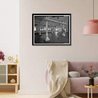 Historic Framed Print, Mare Island Naval Shipyard, Administrative Offices & Cafeteria, Twelfth Street, north side between Railroad Avenue & Cedar Aveneu, Vallejo, Solano County, CA - 12,  17-7/8" x 21-7/8"
