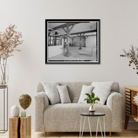 Historic Framed Print, Mare Island Naval Shipyard, Administrative Offices & Cafeteria, Twelfth Street, north side between Railroad Avenue & Cedar Aveneu, Vallejo, Solano County, CA - 14,  17-7/8" x 21-7/8"