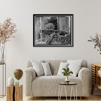 Historic Framed Print, Mare Island Naval Shipyard, Administrative Offices, Walnut Avenue, east side between Seventh & Eighth Streets, Vallejo, Solano County, CA - 15,  17-7/8" x 21-7/8"