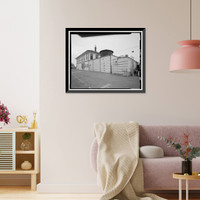 Historic Framed Print, National City Depot, 900 West Twenty-third Street, National City, San Diego County, CA - 7,  17-7/8" x 21-7/8"