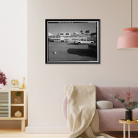 Historic Framed Print, Hughes Aircraft Company, Processing & Electronics Building, 6775 Centinela Avenue, Los Angeles, Los Angeles County, CA - 8,  17-7/8" x 21-7/8"