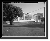 Historic Framed Print, Hughes Aircraft Company, Cafeteria Building, 6775 Centinela Avenue, Los Angeles, Los Angeles County, CA - 2,  17-7/8" x 21-7/8"