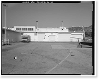 Historic Framed Print, Hughes Aircraft Company, Garage & Maintenance Building, 6775 Centinela Avenue, Los Angeles, Los Angeles County, CA - 4,  17-7/8" x 21-7/8"