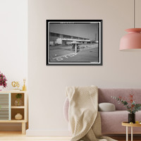 Historic Framed Print, Hughes Aircraft Company, Cargo Building, 6775 Centinela Avenue, Los Angeles, Los Angeles County, CA - 5,  17-7/8" x 21-7/8"