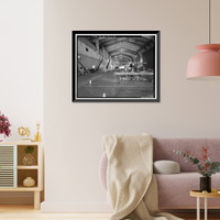 Historic Framed Print, Hughes Aircraft Company, Cargo Building, 6775 Centinela Avenue, Los Angeles, Los Angeles County, CA - 21,  17-7/8" x 21-7/8"