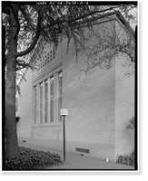 Historic Framed Print, Sacramento Junior College, Library, 3835 Freeport Boulevard, Sacramento, Sacramento County, CA - 9,  17-7/8" x 21-7/8"