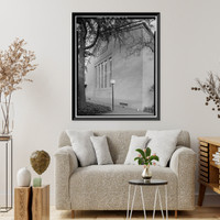 Historic Framed Print, Sacramento Junior College, Library, 3835 Freeport Boulevard, Sacramento, Sacramento County, CA - 9,  17-7/8" x 21-7/8"